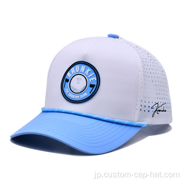 ラバーPVCロゴロープ野球帽